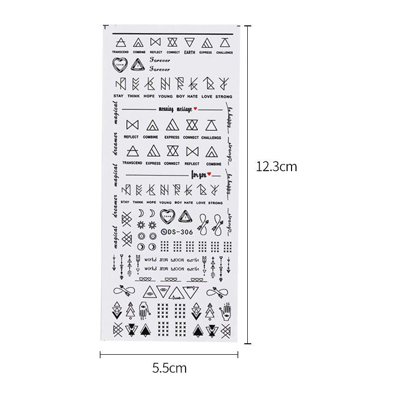 Geometric Nail Stickers – DIY Nail Polish Art Decals